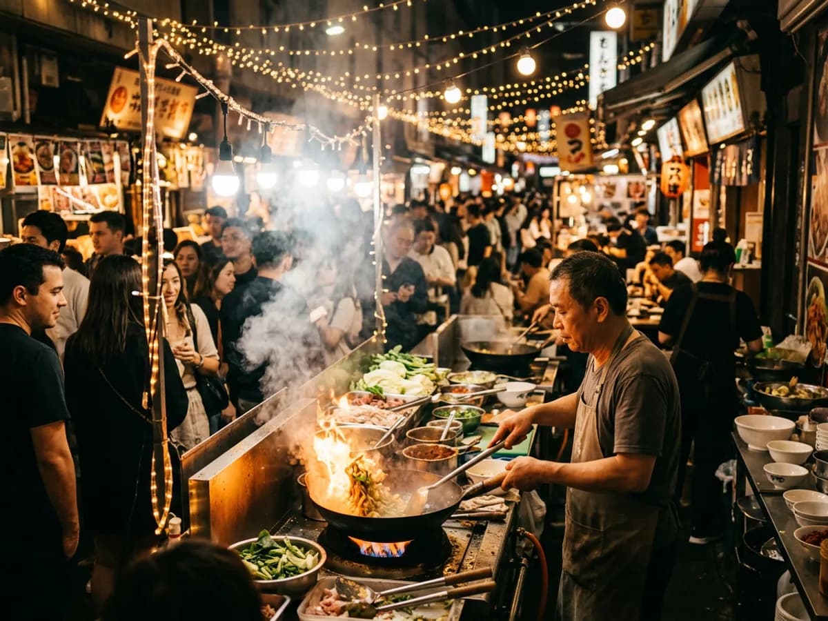 A food market, from the Fieldnotes concept magazine