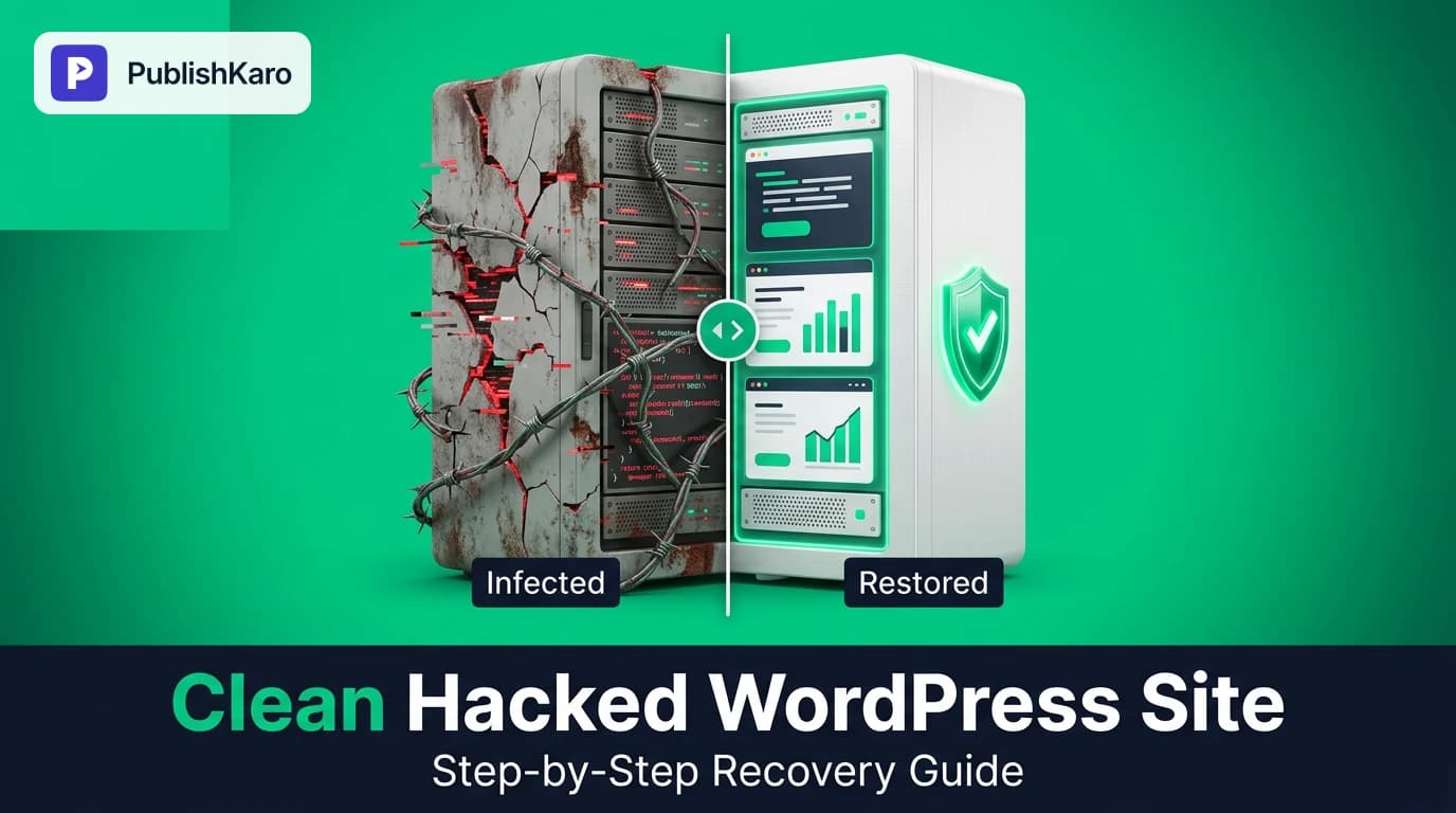 A security engineer inspecting server files and cleaning malware on a WordPress site dashboard.
