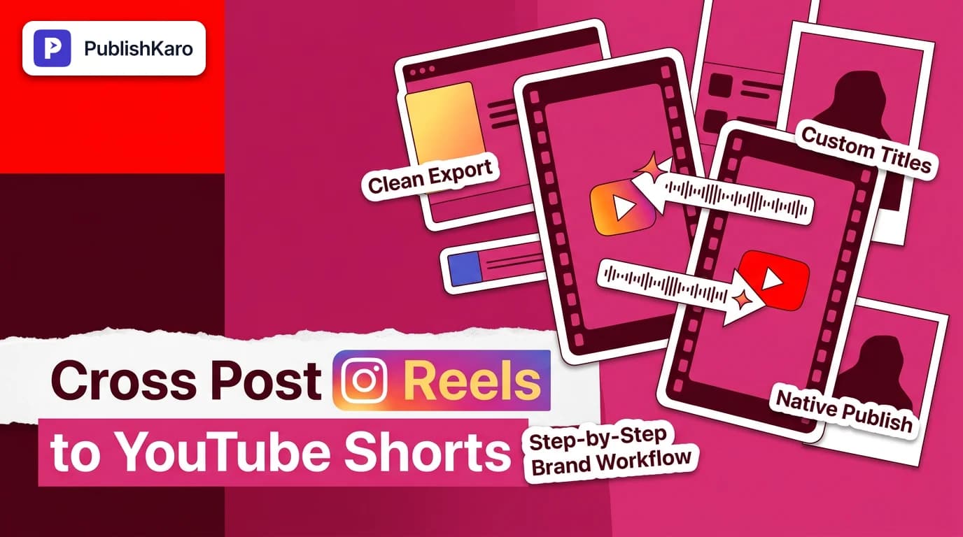 Digital workspace showing a smartphone editing an Instagram Reel alongside a YouTube Shorts management dashboard.